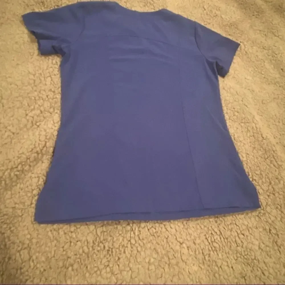 Jockey Scrub Top Size Small Blue